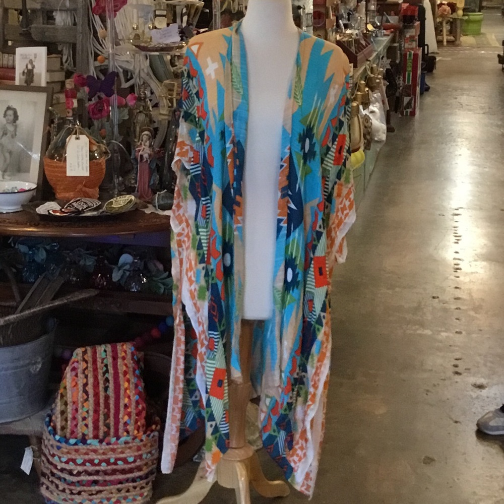 0263 Ruggine Southwest Coverup; EUC one size